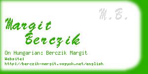 margit berczik business card